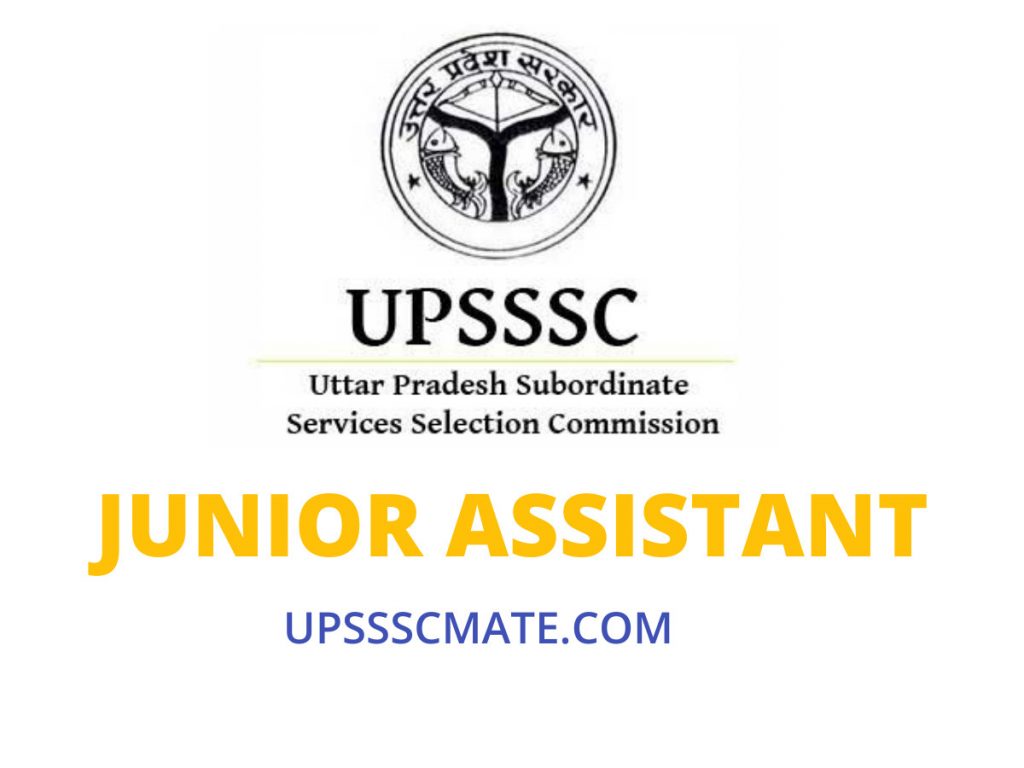UPSSSC JUNIOR ASSISTANT 