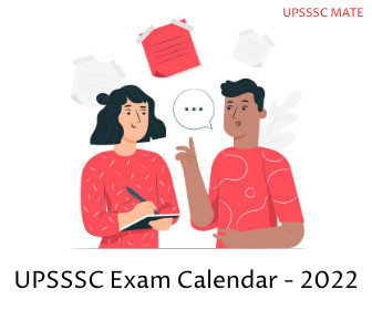 UPSSSC Exam Calendar 2022