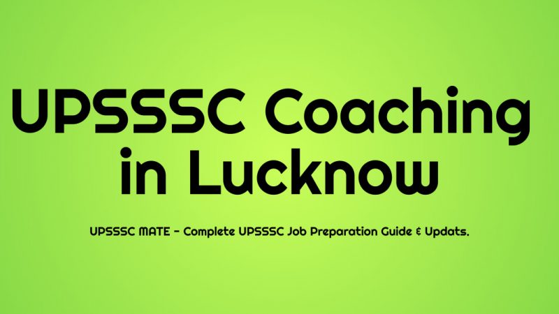 UPSSSC Coaching in Agra